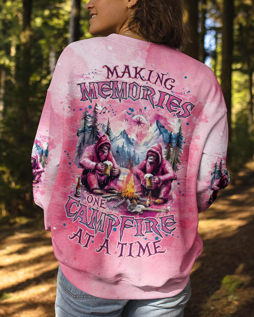 BLISSCORNERS MAKING MEMORIES ONE CAMPFIRE AT A TIME BIGFOOT  ALL OVER PRINT
