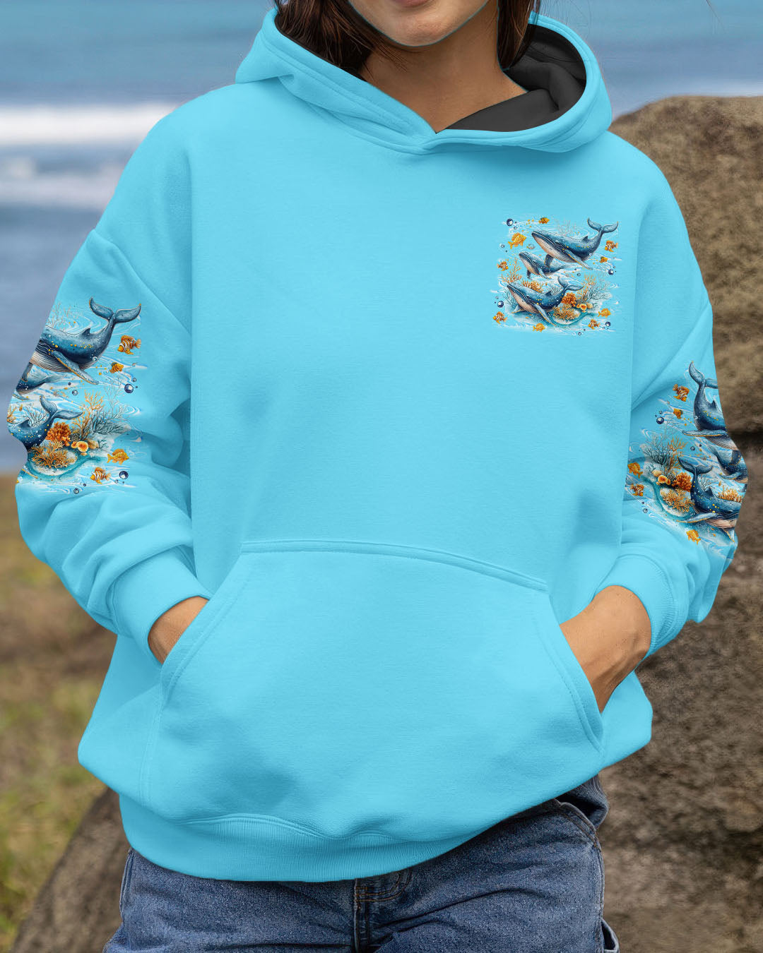 BLISSCORNERS EVERYTHING WHALE BE OKAY ALL OVER PRINT