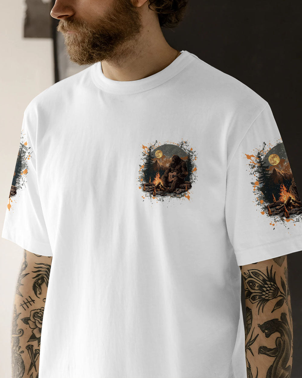 BLISSCORNERS WHAT HAPPENS AT THE CAMPGROUND BIGFOOT ALL OVER PRINT