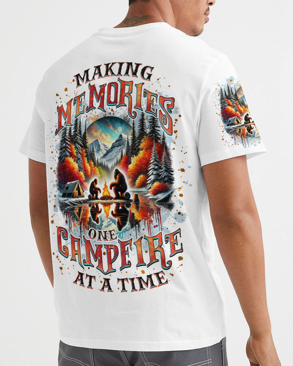 BLISSCORNERS MAKING MEMORIES ONE CAMPFIRE AT A TIME BIGFOOT ALL OVER PRINT
