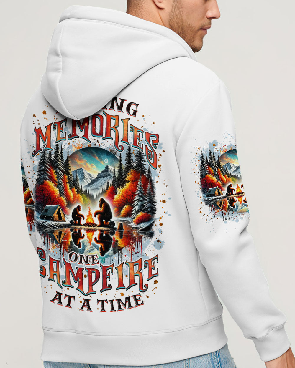 BLISSCORNERS MAKING MEMORIES ONE CAMPFIRE AT A TIME BIGFOOT ALL OVER PRINT