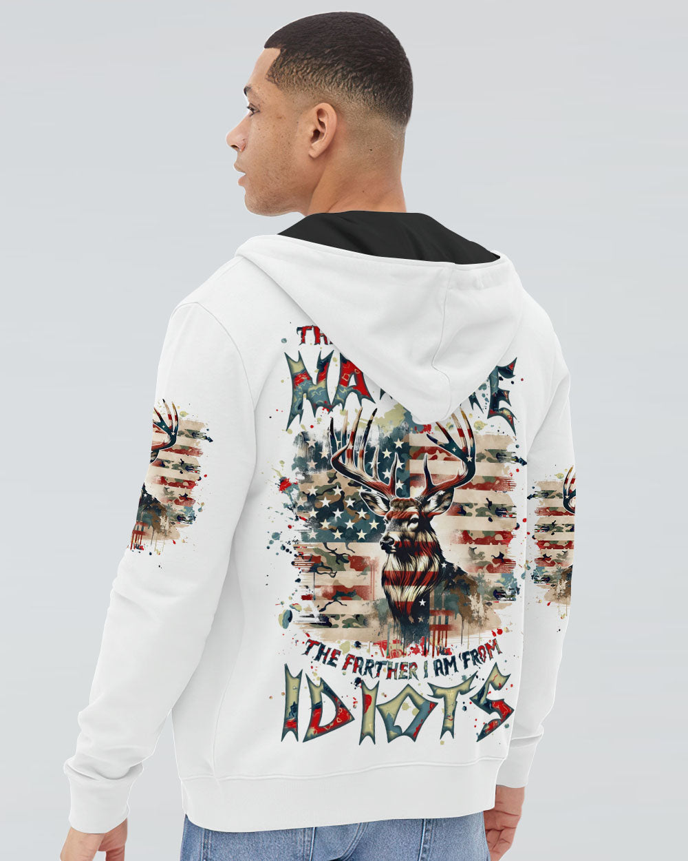 BLISSCORNERS THE CLOSER I GET TO NATURE DEER HUNTING ALL OVER PRINT