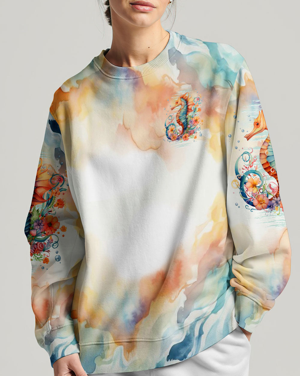 BLISSCORNERS LIVE IN THE SUNSHINE SEAHORSE ALL OVER PRINT