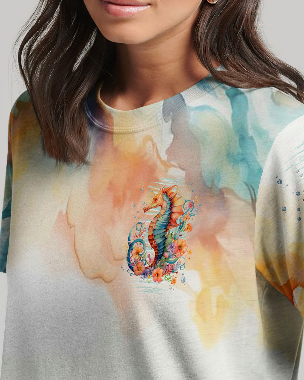 BLISSCORNERS LIVE IN THE SUNSHINE SEAHORSE ALL OVER PRINT