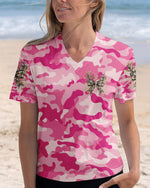 BLISSCORNERS PRETTY IN PINK HUNTING DEER ALL OVER PRINT