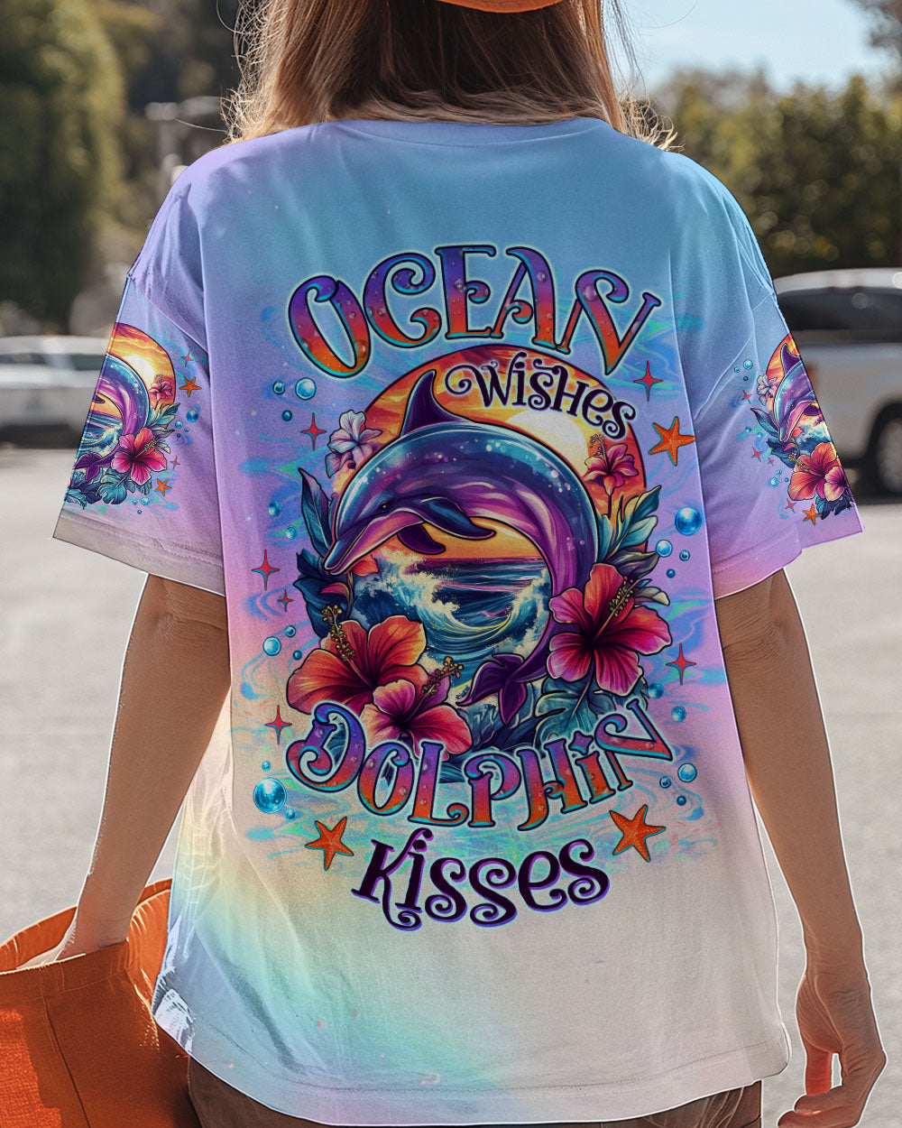 BLISSCORNERS OCEAN WISHES DOLPHIN KISSES ALL OVER PRINT