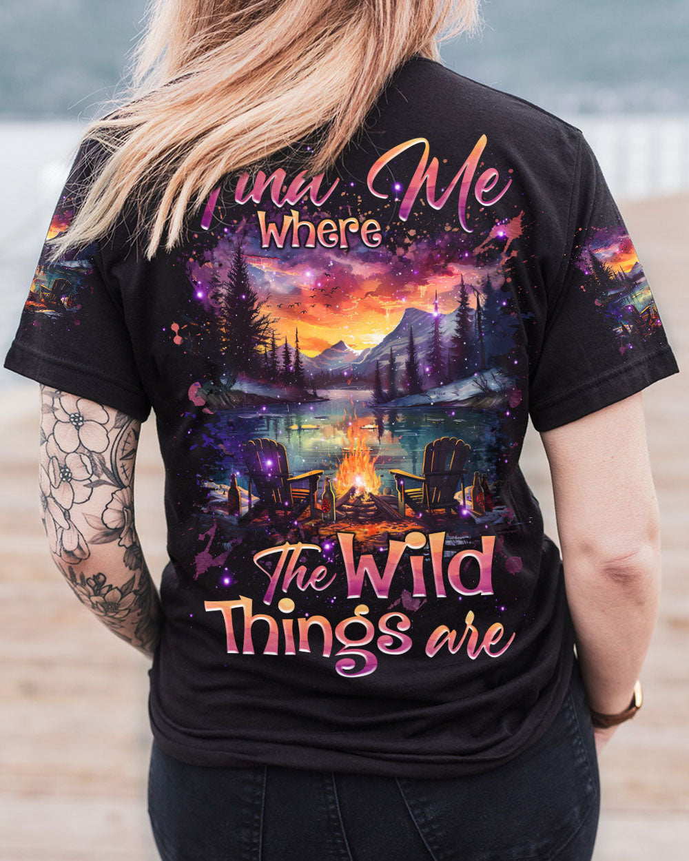 BLISSCORNERS FIND ME WHERE THE WILD THINGS ARE ALL OVER PRINT