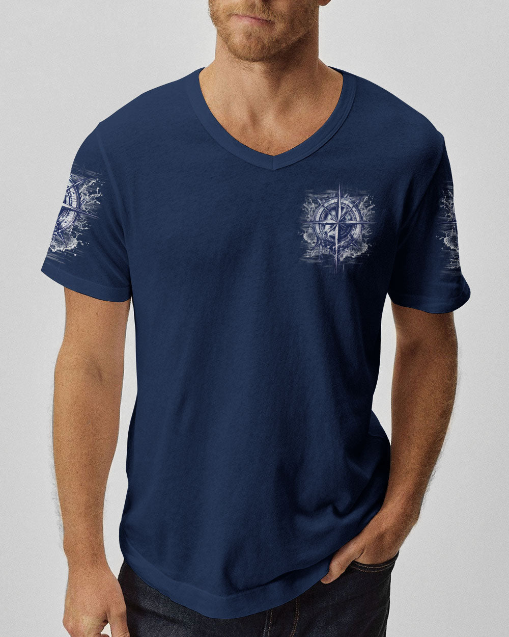 BLISSCORNERS NOT ALL WHO WANDER ARE LOST COMPASS ALL OVER PRINT