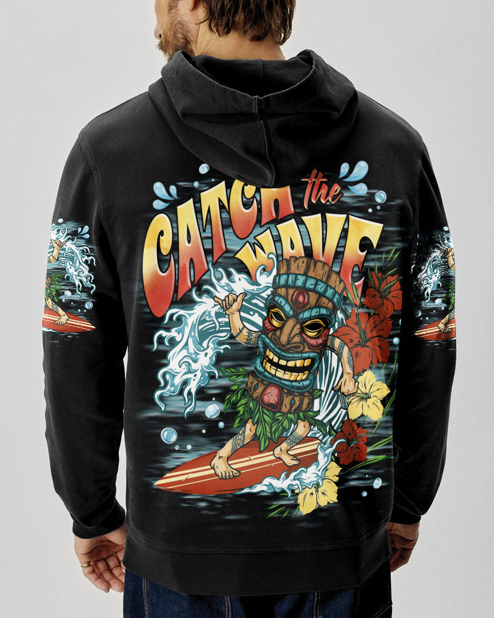 BLISSCORNERS CATCH THE WAVES TIKI ALL OVER PRINT