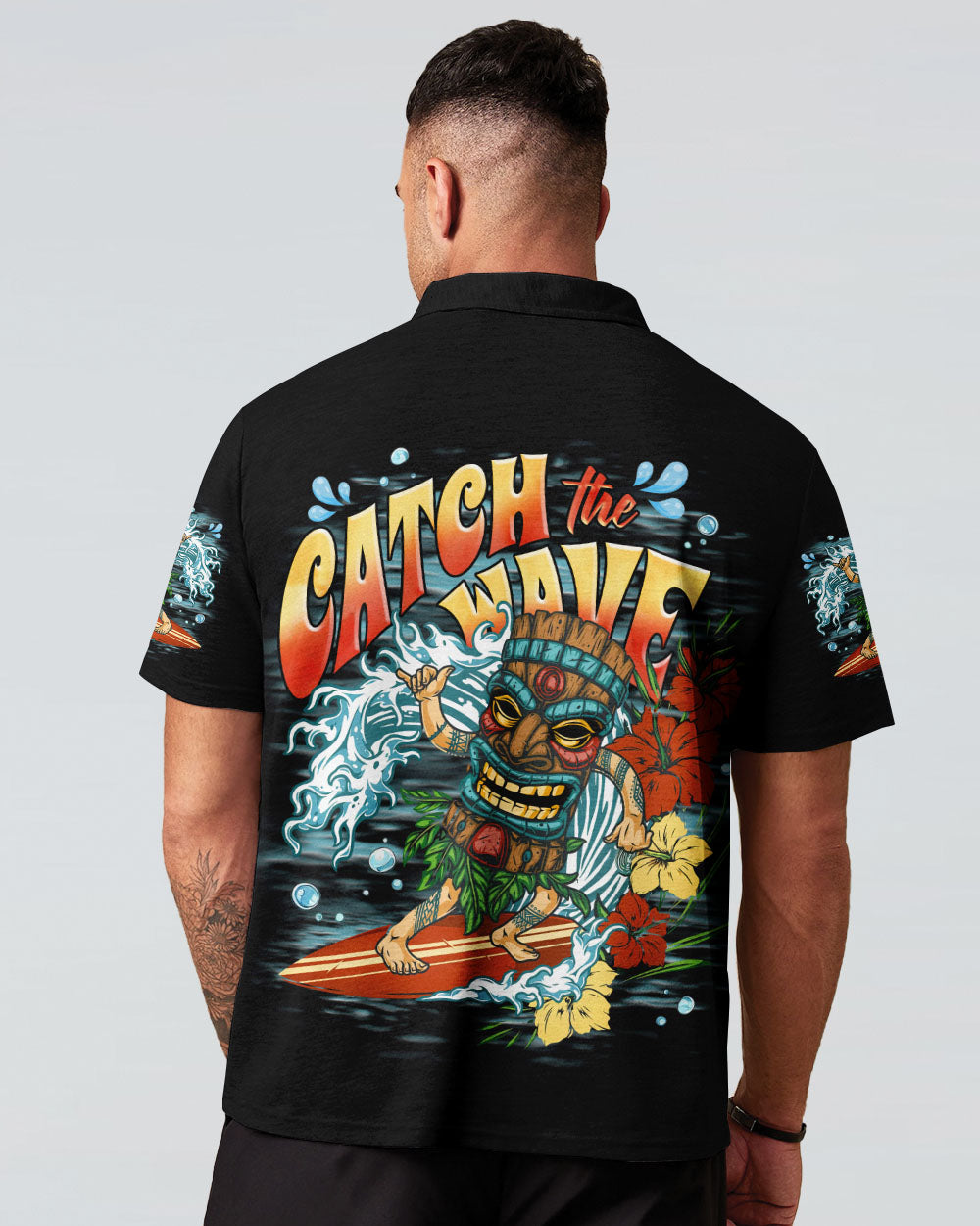 BLISSCORNERS CATCH THE WAVES TIKI ALL OVER PRINT