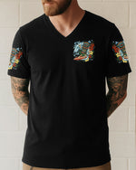 BLISSCORNERS CATCH THE WAVES TIKI ALL OVER PRINT