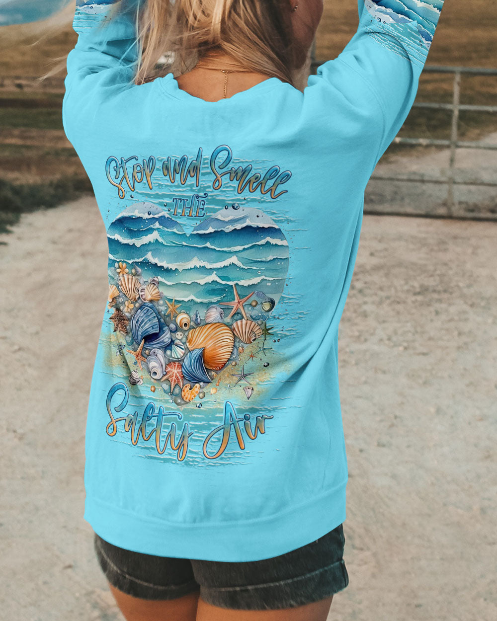 BLISSCORNERS STOP AND SMELL THE SALTY AIR ALL OVER PRINT
