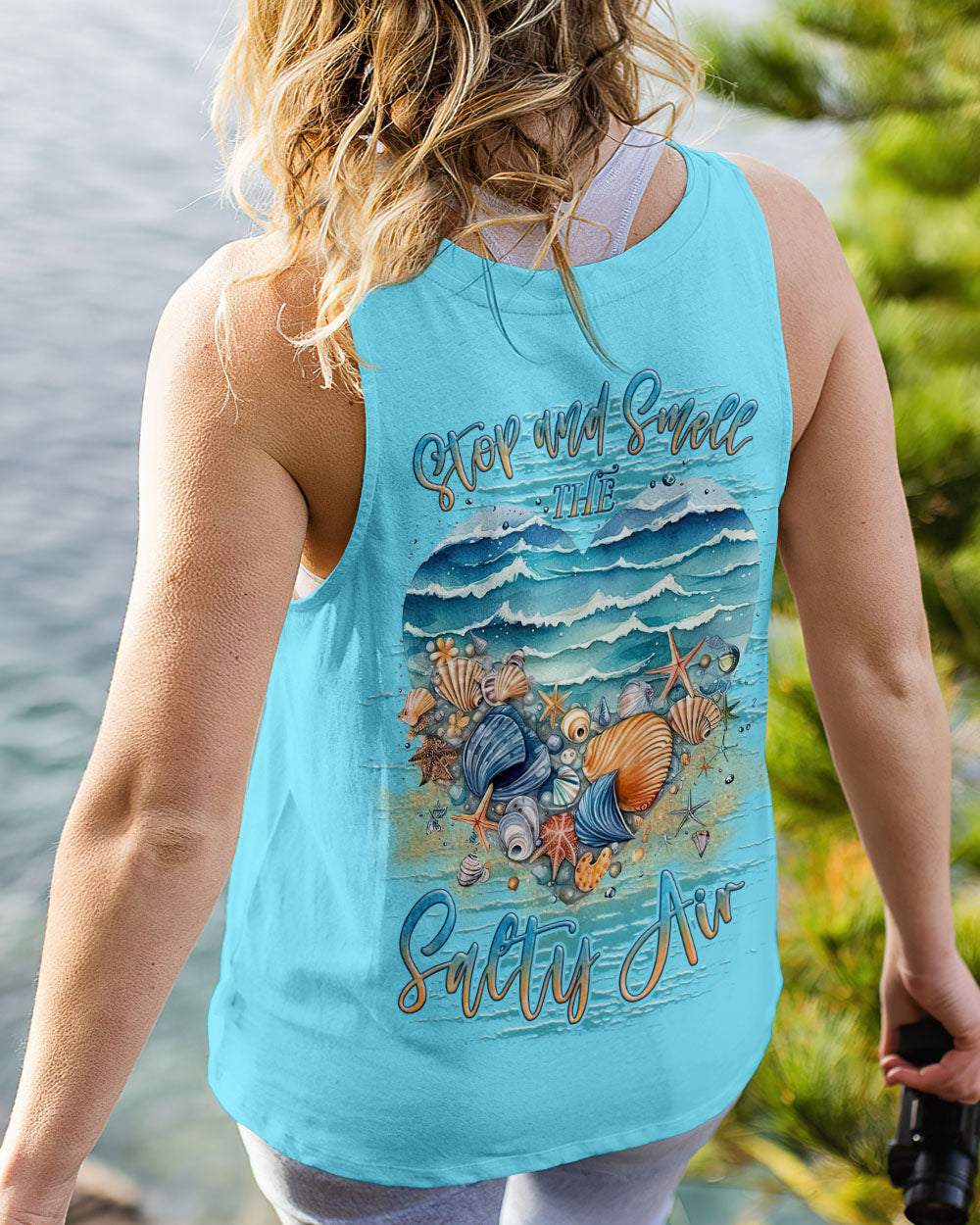 BLISSCORNERS STOP AND SMELL THE SALTY AIR ALL OVER PRINT