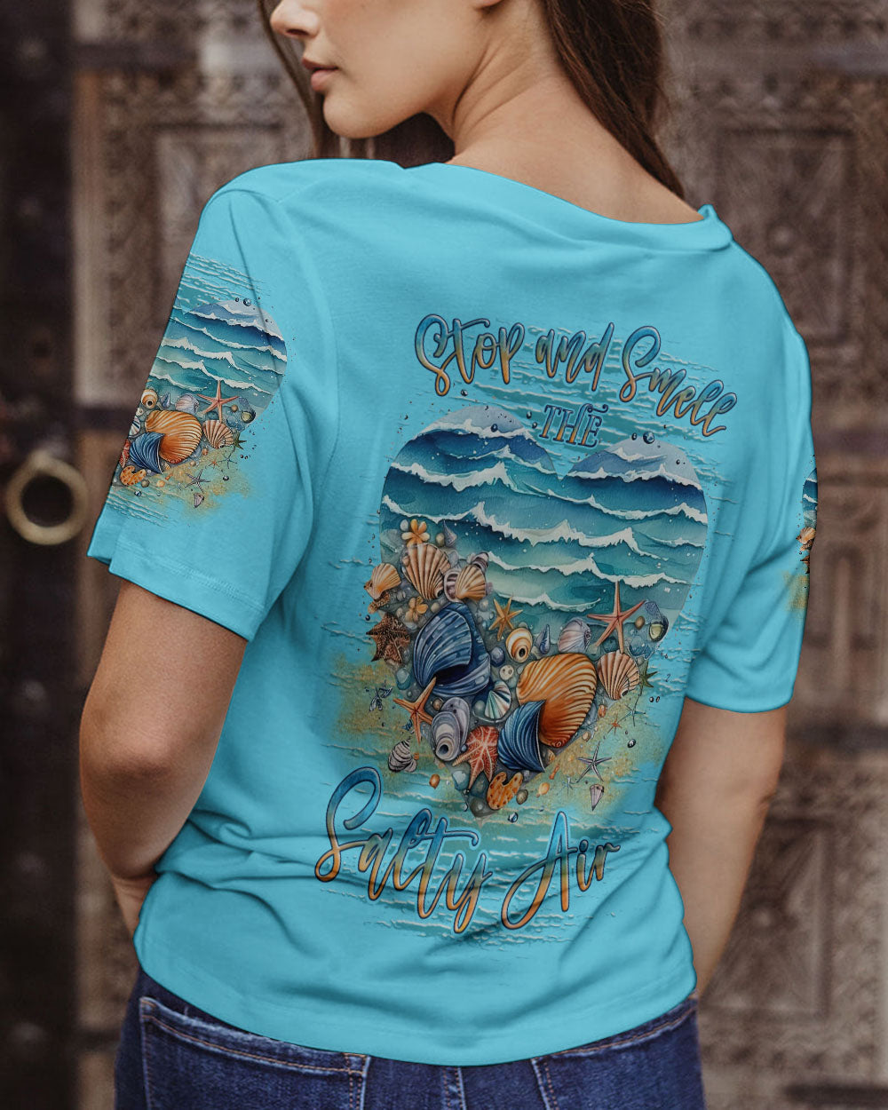 BLISSCORNERS STOP AND SMELL THE SALTY AIR ALL OVER PRINT
