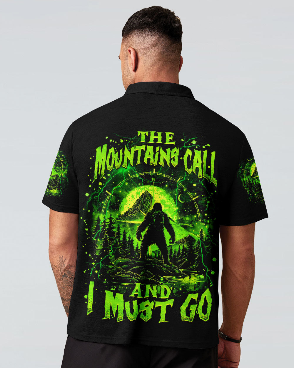BLISSCORNERS THE MOUNTAINS CALL AND I MUST GO BIGFOOT ALL OVER PRINT
