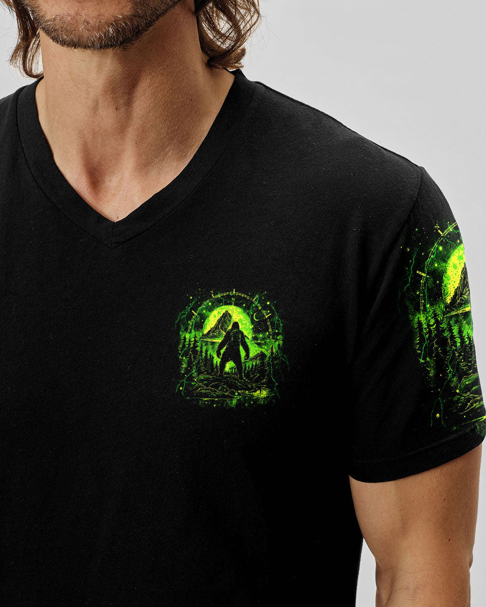 BLISSCORNERS THE MOUNTAINS CALL AND I MUST GO BIGFOOT ALL OVER PRINT