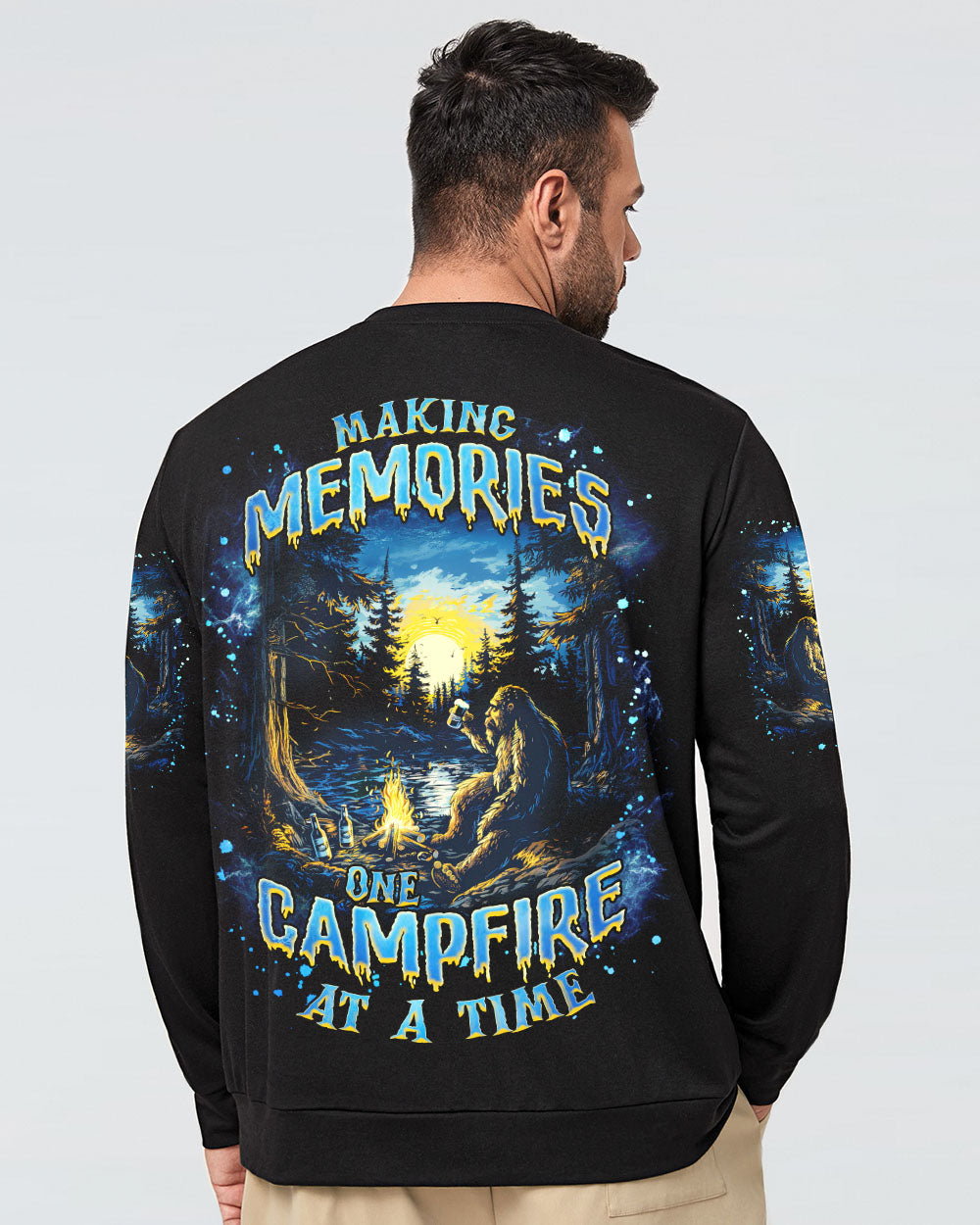 BLISSCORNERS MAKING MEMORIES ONE CAMPFIRE AT A TIME BIGFOOT ALL OVER PRINT