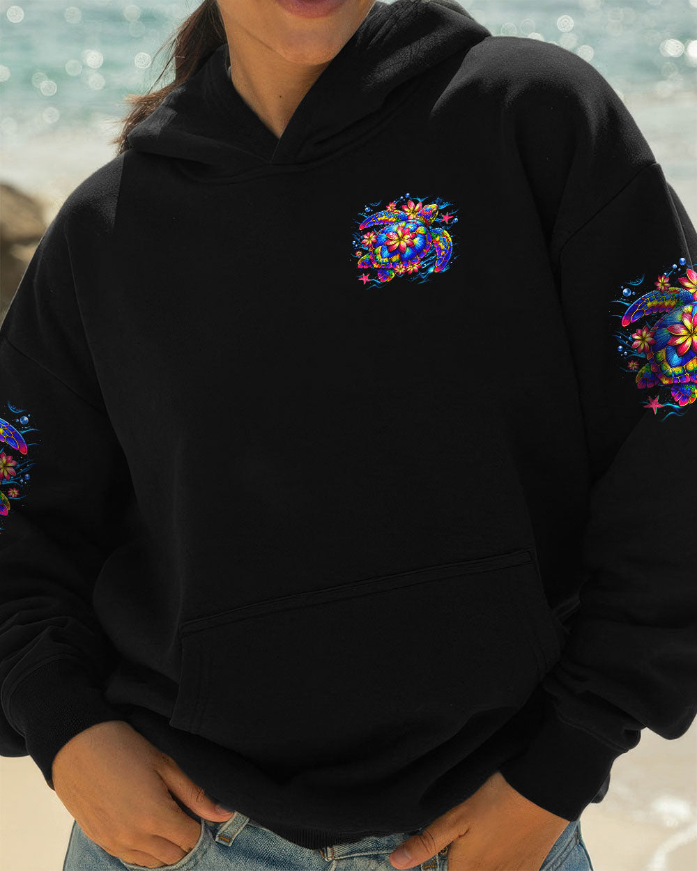 BLISSCORNERS SALTY LIL' BEACH TURTLE ALL OVER PRINT