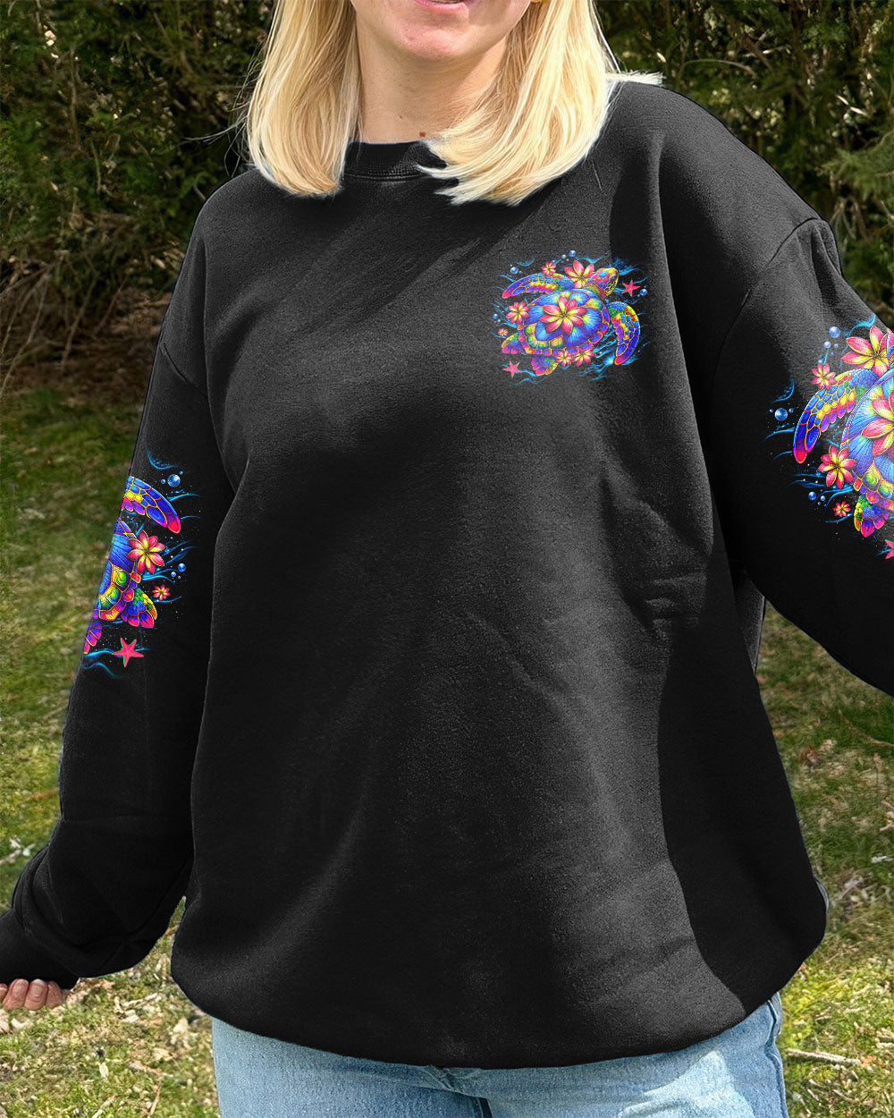 BLISSCORNERS SALTY LIL' BEACH TURTLE ALL OVER PRINT
