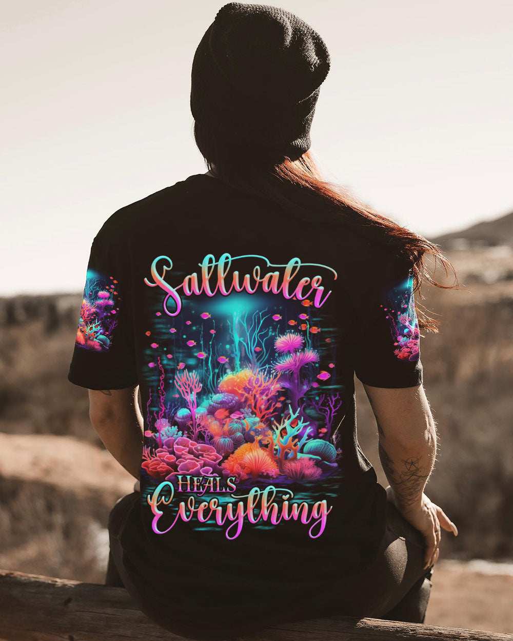 BLISSCORNERS SALTWATER HEALS EVERYTHING ALL OVER PRINT