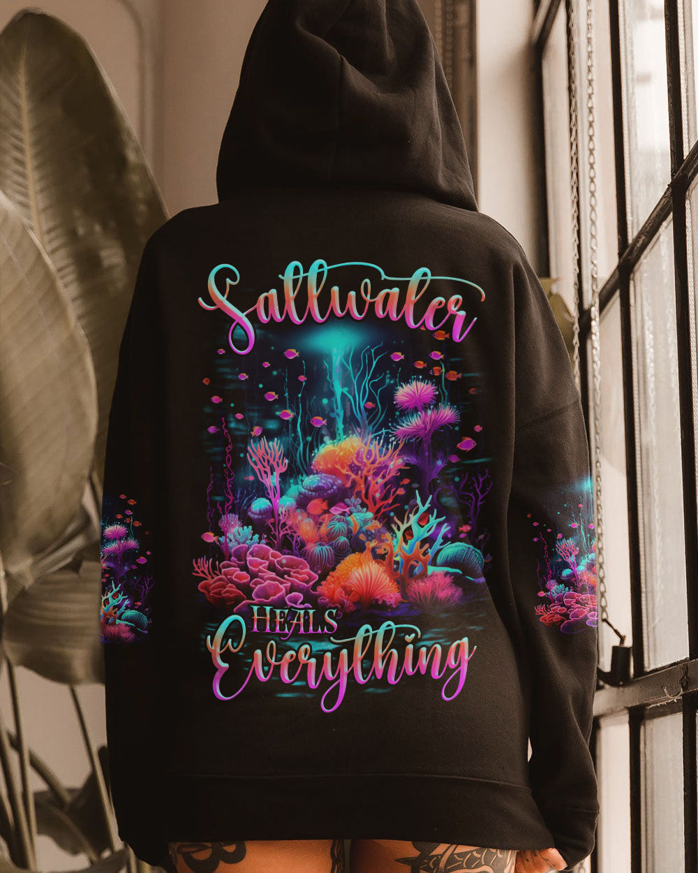 BLISSCORNERS SALTWATER HEALS EVERYTHING ALL OVER PRINT