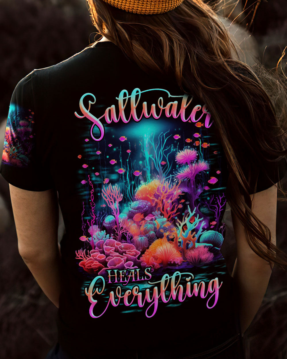 BLISSCORNERS SALTWATER HEALS EVERYTHING ALL OVER PRINT