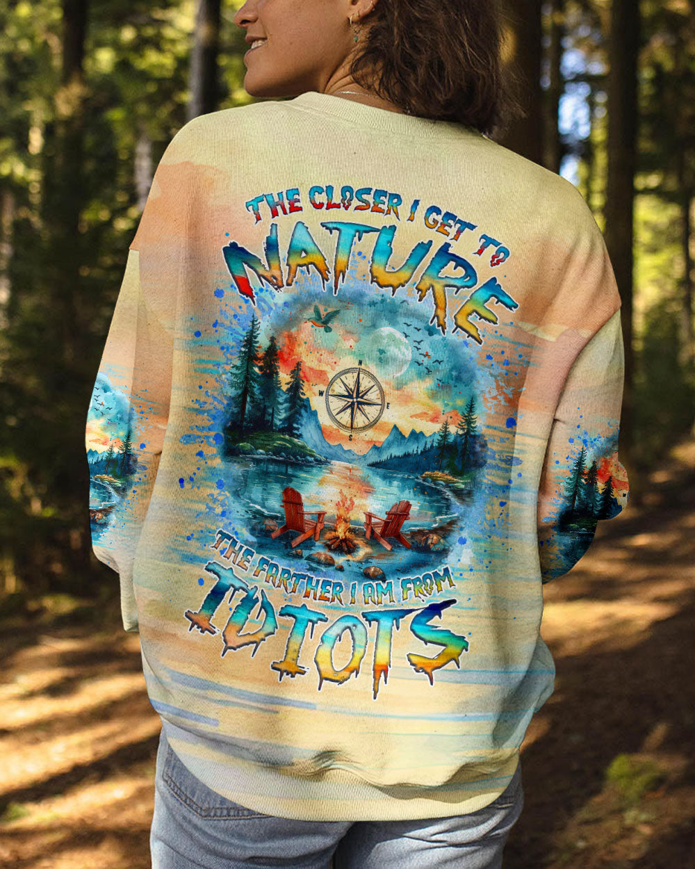 BLISSCORNERS THE CLOSER I GET TO NATURE CAMPFIRE ALL OVER PRINT -  TLNZ1111244