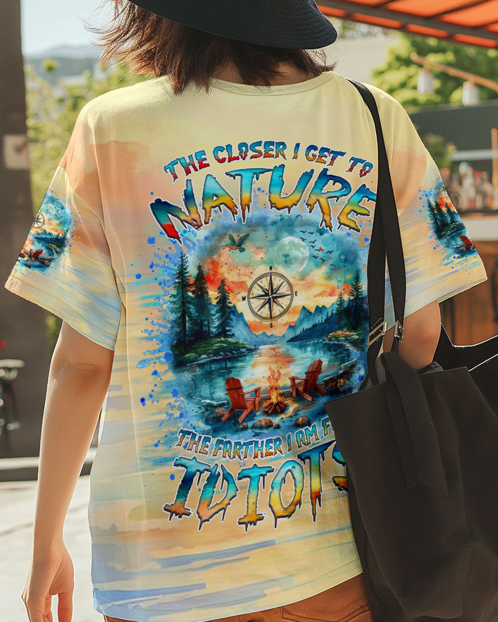 BLISSCORNERS (HOT DEAL) THE CLOSER I GET TO NATURE CAMPFIRE ALL OVER PRINT -  TLNZ1111244