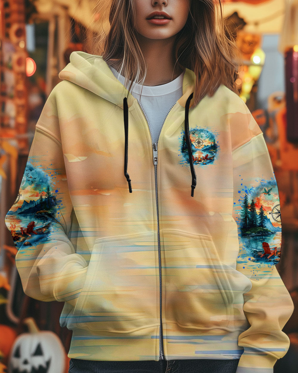 BLISSCORNERS (HOT DEAL) THE CLOSER I GET TO NATURE CAMPFIRE ALL OVER PRINT -TLNZ1111244