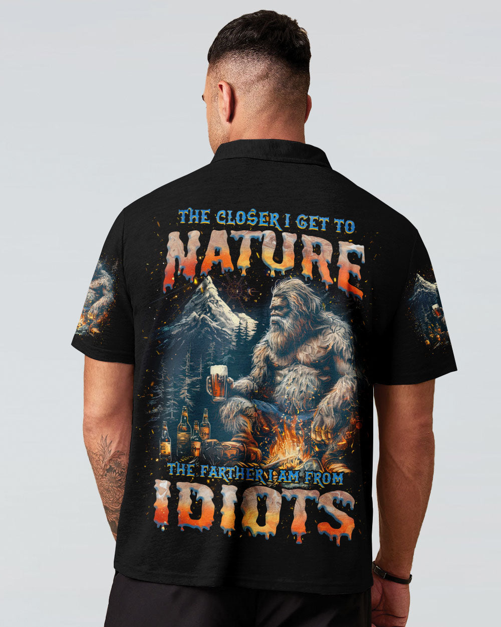 BLISSCORNERS THE CLOSER I GET TO NATURE BIGFOOT ALL OVER PRINT