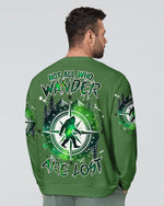 BLISSCORNERS (HOT DEAL) NOT ALL WHO WANDER ARE LOST BIGFOOT COMPASSALL OVER PRINT