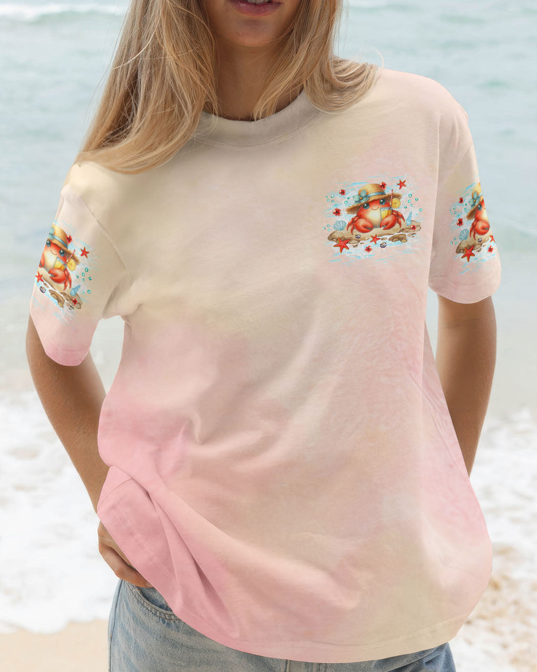 BLISSCORNERS IF CRABBY PLEASE RETURN TO THE BEACH ALL OVER PRINT