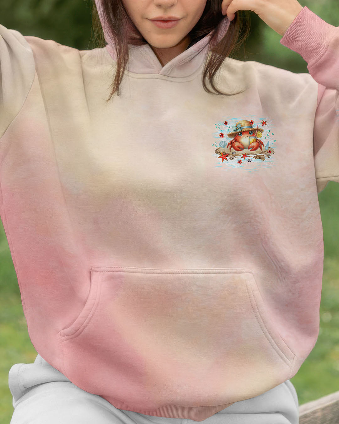 BLISSCORNERS IF CRABBY PLEASE RETURN TO THE BEACH ALL OVER PRINT