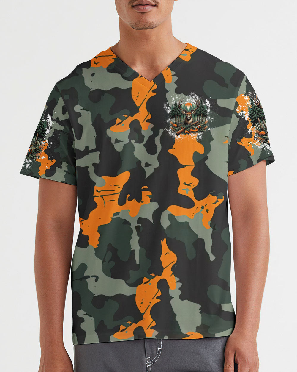 BLISSCORNERS BUCK AROUND AND FIND OUT DEER HUNTING ALL OVER PRINT