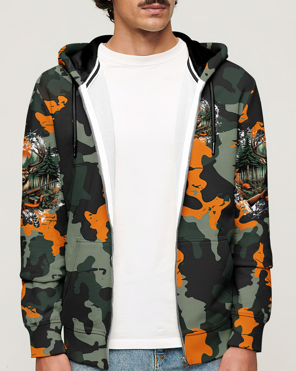 BLISSCORNERS BUCK AROUND AND FIND OUT DEER HUNTING ALL OVER PRINT