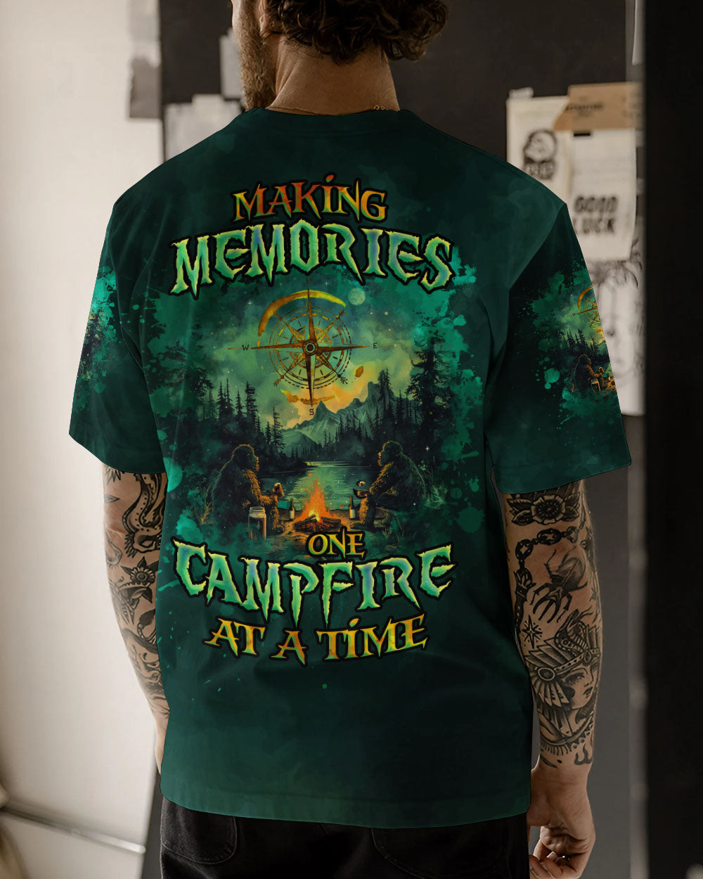 BLISSCORNERS MAKING MEMORIES ONE CAMPFIRE AT A TIME BIGFOOT ALL OVER PRINT