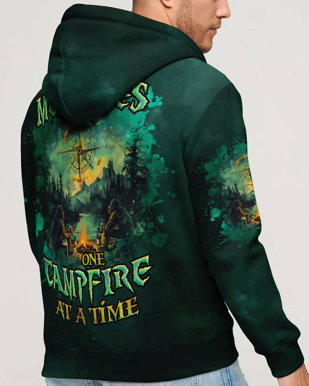 BLISSCORNERS MAKING MEMORIES ONE CAMPFIRE AT A TIME BIGFOOT ALL OVER PRINT