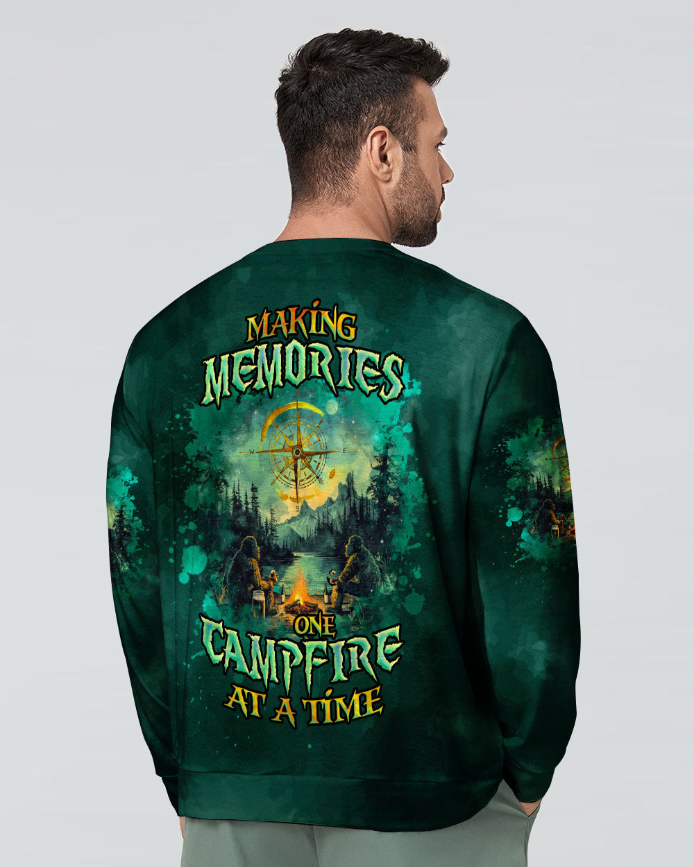 BLISSCORNERS MAKING MEMORIES ONE CAMPFIRE AT A TIME BIGFOOT ALL OVER PRINT