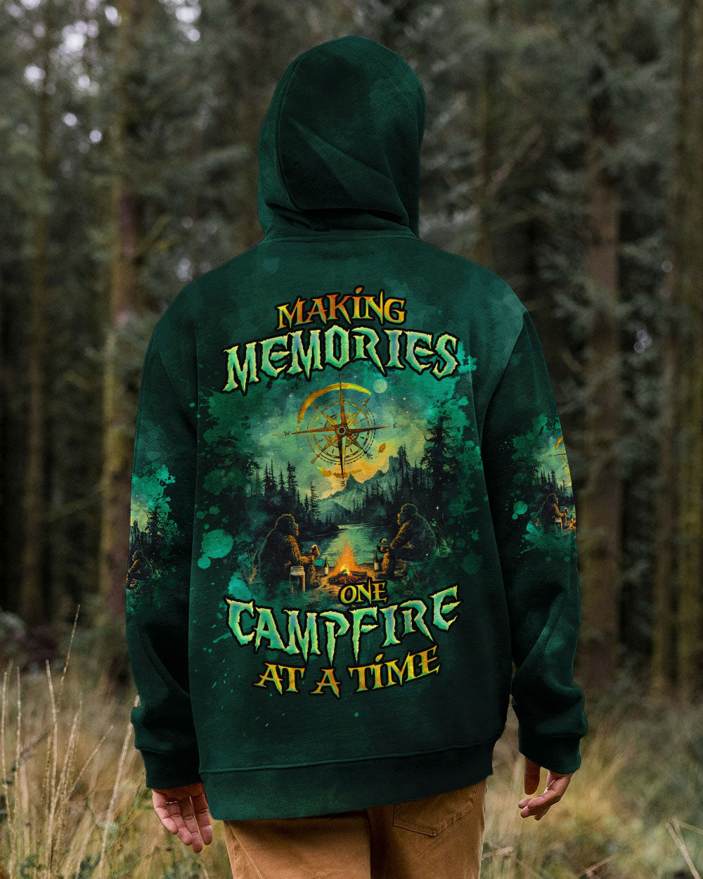 BLISSCORNERS MAKING MEMORIES ONE CAMPFIRE AT A TIME BIGFOOT ALL OVER PRINT