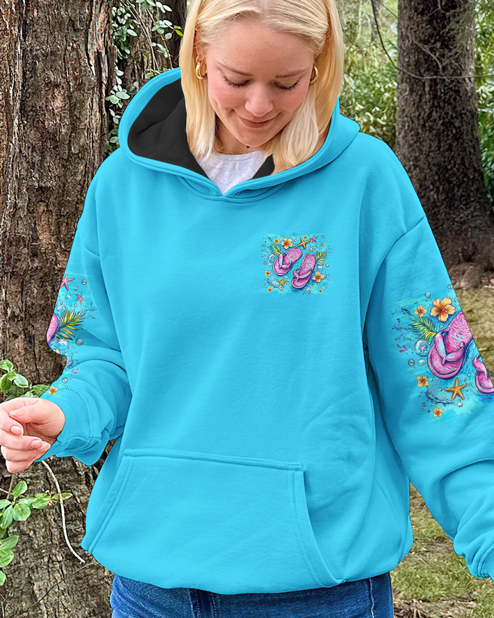 BLISSCORNERS LIFE IS BETTER IN FLIP-FLOPS AND SANDY TOES ALL OVER PRINT