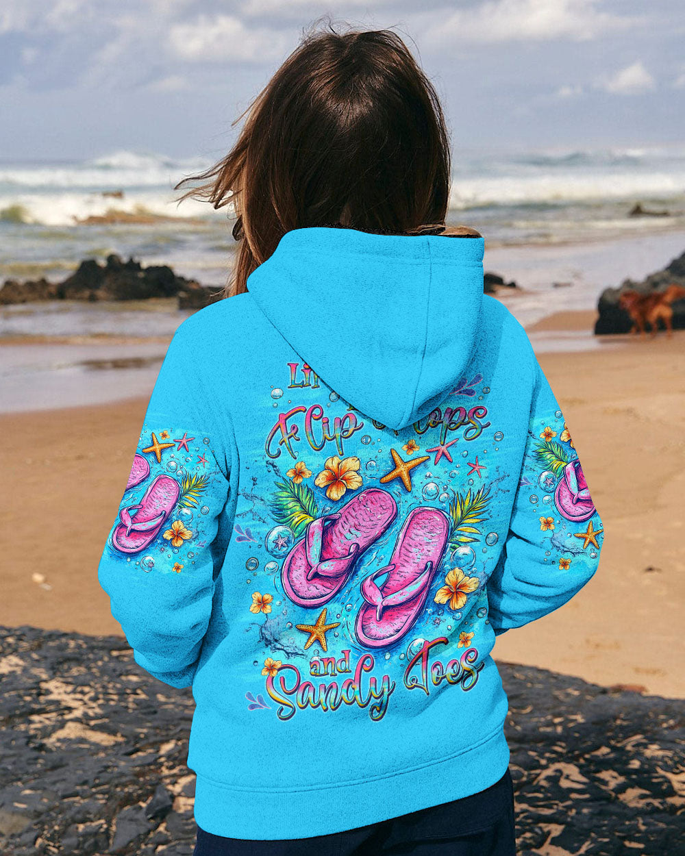 BLISSCORNERS LIFE IS BETTER IN FLIP-FLOPS AND SANDY TOES ALL OVER PRINT