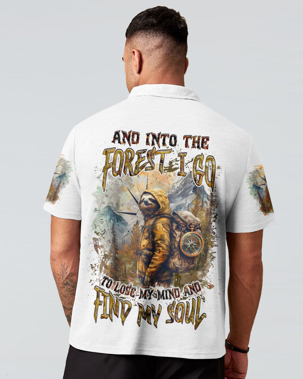 BLISSCORNERS AND INTO THE FOREST I GO SLOTH ALL OVER PRINT