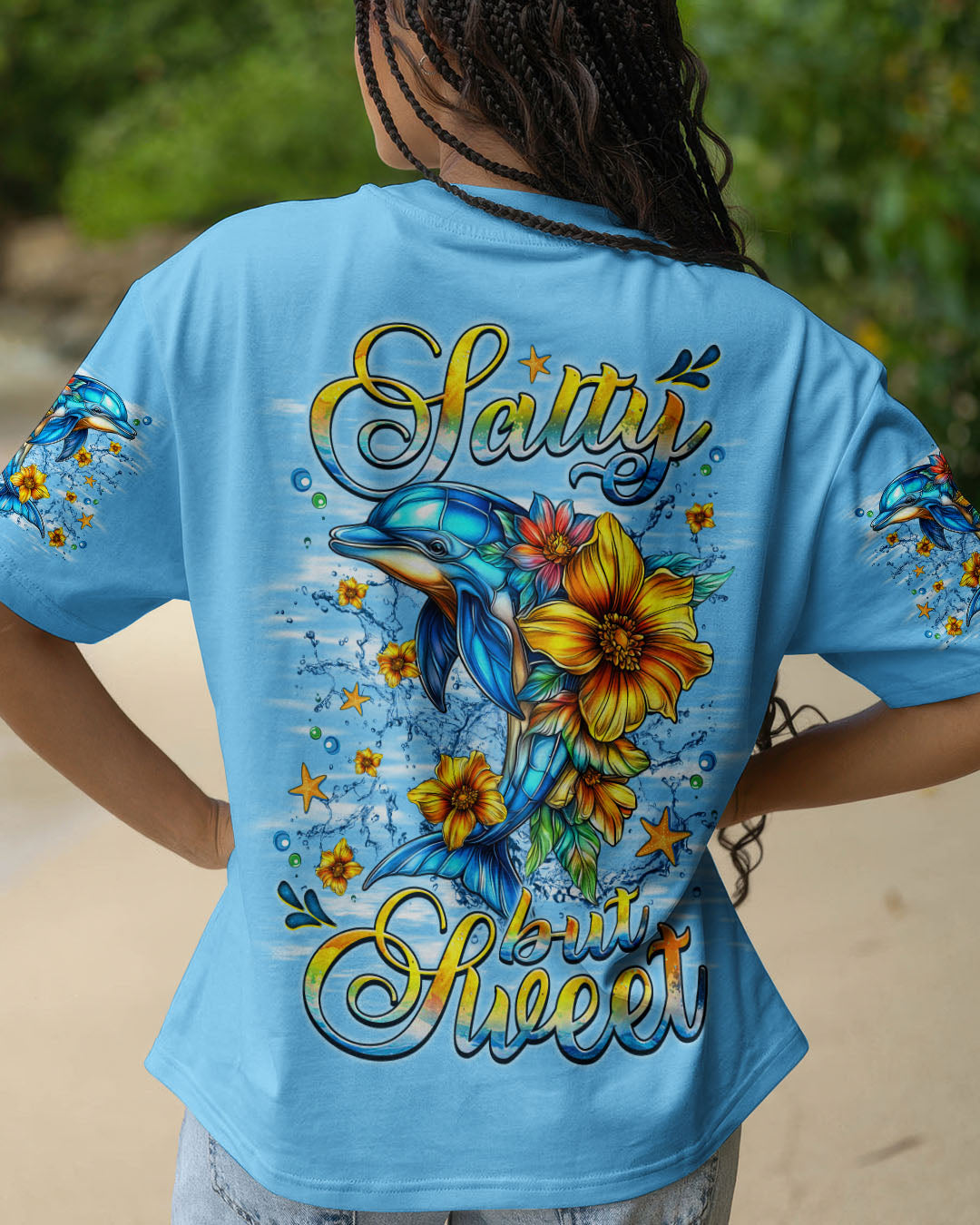 BLISSCORNERS SALTY BUT SWEET DOLPHIN ALL OVER PRINT