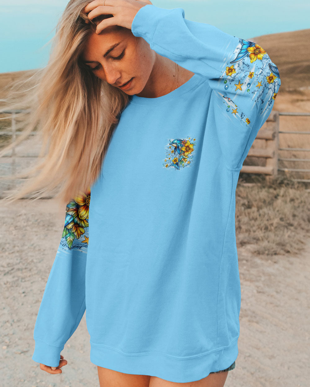 BLISSCORNERS SALTY BUT SWEET DOLPHIN ALL OVER PRINT