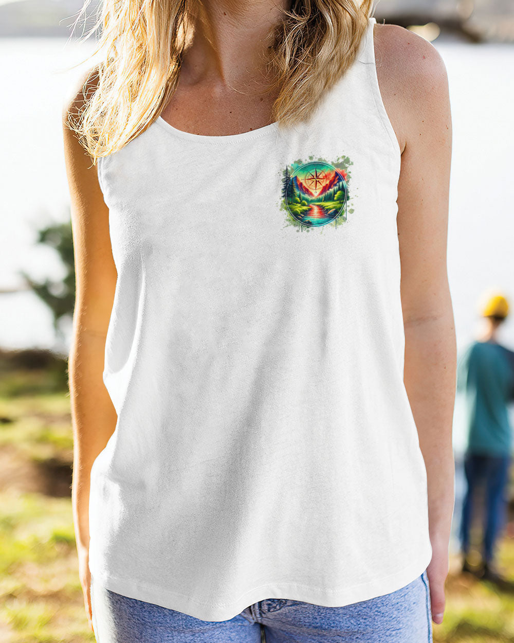 BLISSCORNERS NOT ALL WHO WANDER ARE LOST COMPASS ALL OVER PRINT