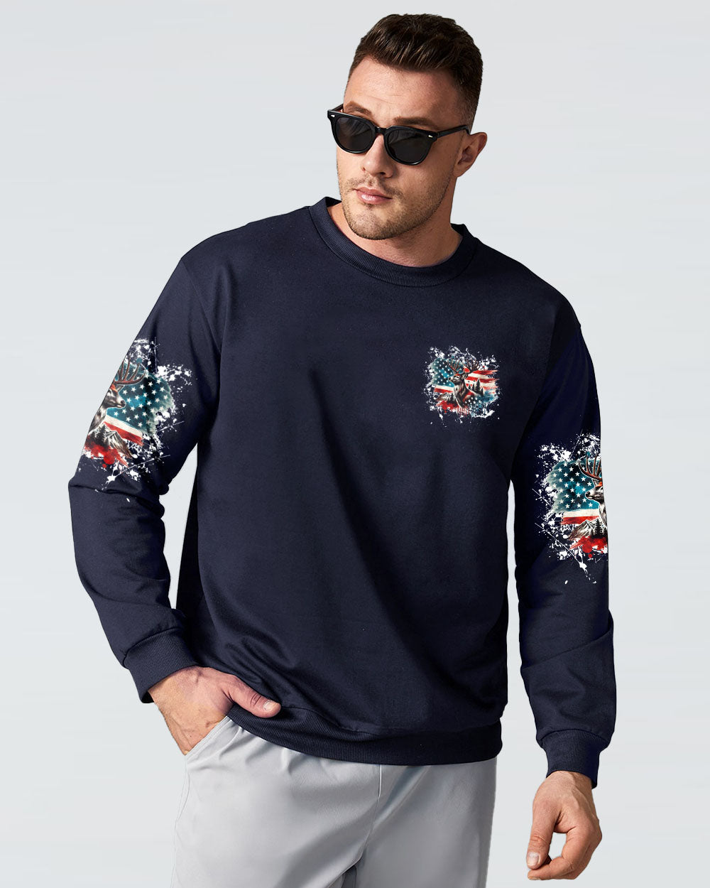 BLISSCORNERS BUCK AROUND AND FIND OUT DEER HUNTING ALL OVER PRINT
