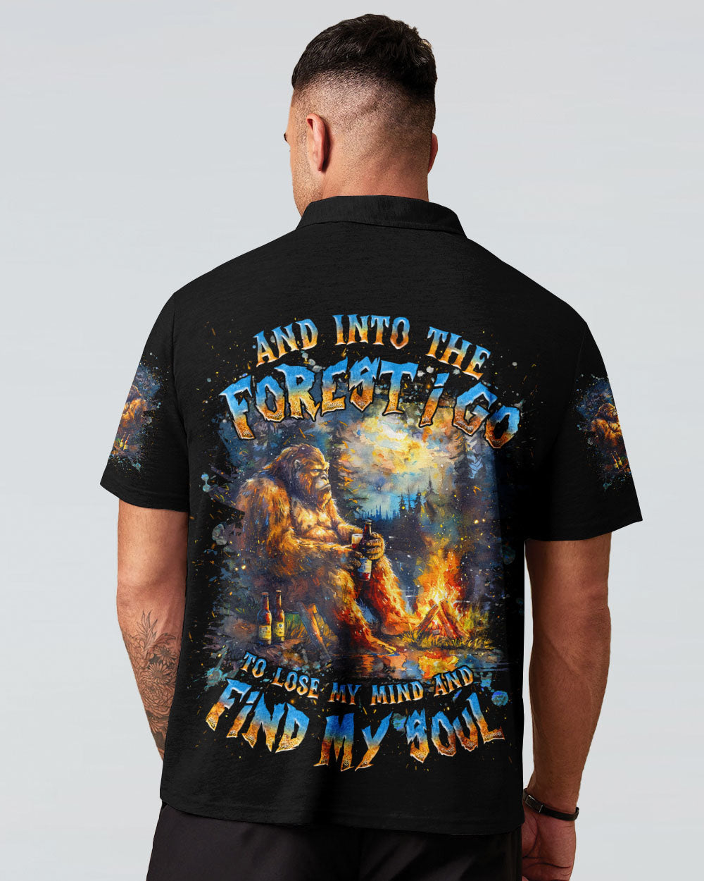 BLISSCORNERS AND INTO THE FOREST I GO BIGFOOT ALL OVER PRINT