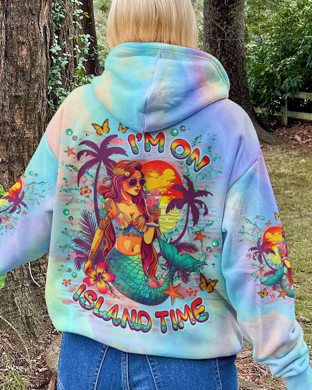 BLISSCORNERS I'M ON ISLAND TIME MERMAID ALL OVER PRINT