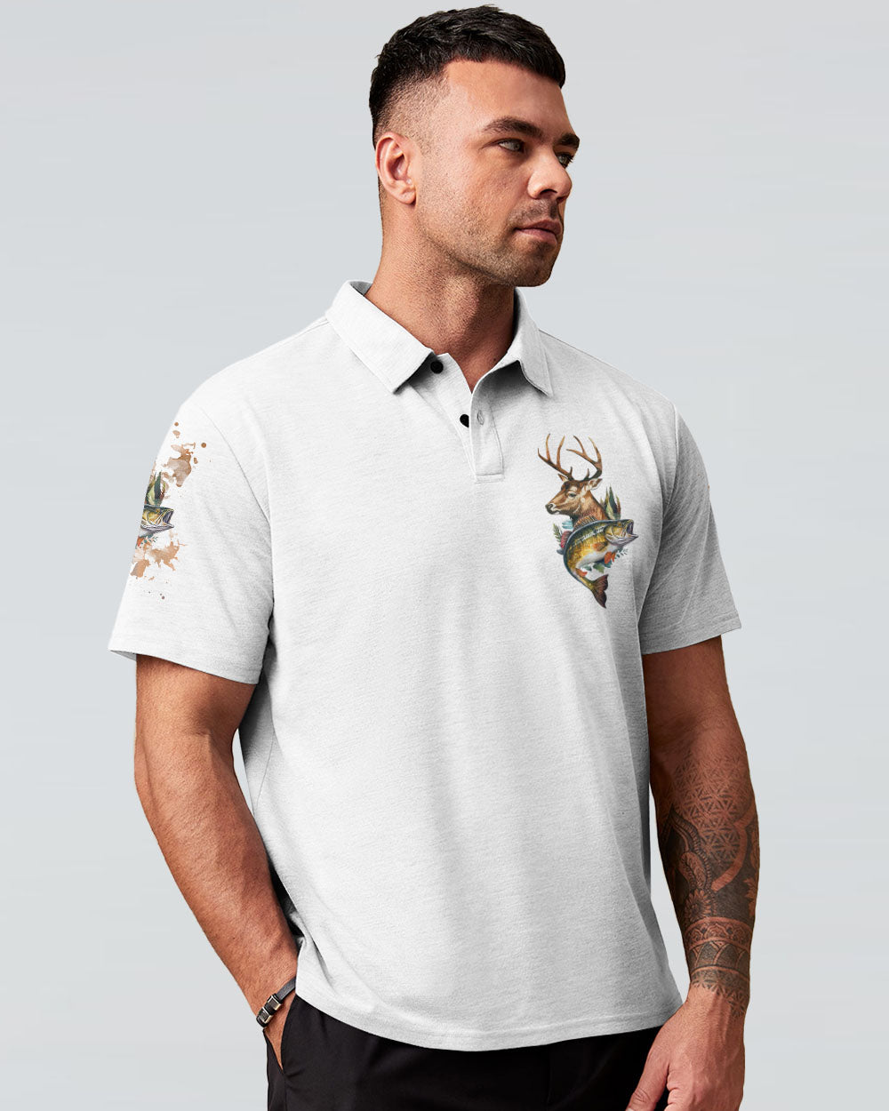 BLISSCORNERS I'M NOT ALWAYS THINKING HUNTING FISHING ALL OVER PRINT