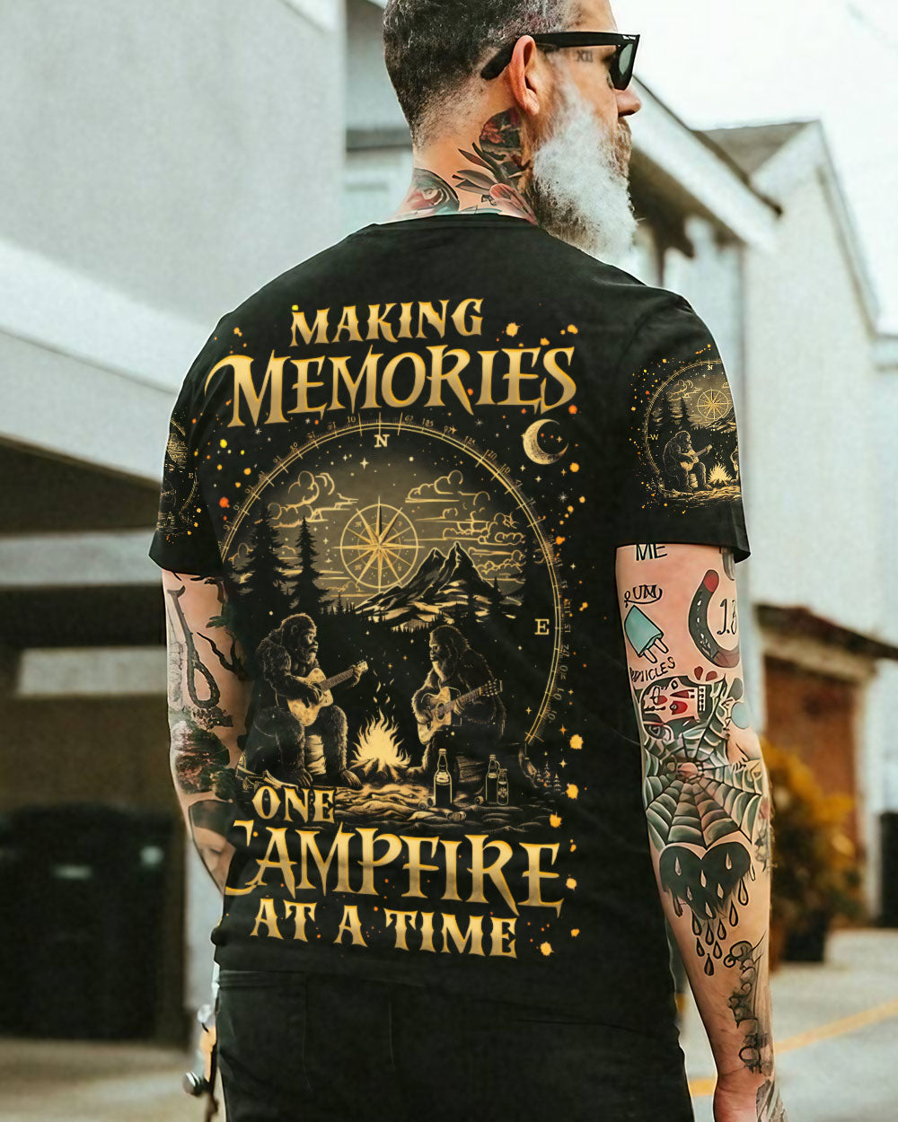 BLISSCORNERS MAKING MEMORIES ONE CAMPFIRE AT A TIME BIGFOOT ALL OVER PRINT